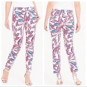 J. Crew Printed Skimmer Pants Floral Size 8